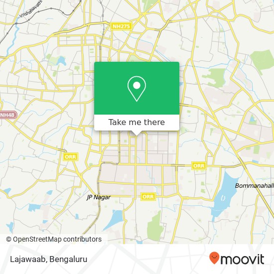 Lajawaab, 33rd Cross Road Bengaluru 560011 KA map