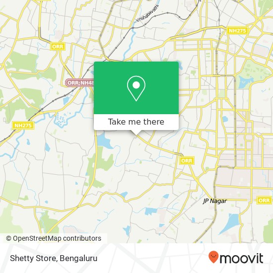 Shetty Store, 1st Cross Road Bengaluru KA map