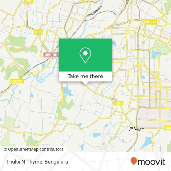 Thulsi N Thyme, Outer Ring Road Bengaluru 560085 KA map