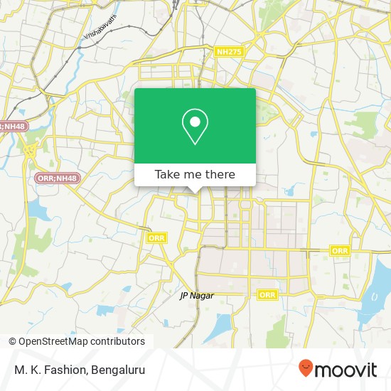 M. K. Fashion, 14th Cross Road Bengaluru 560070 KA map