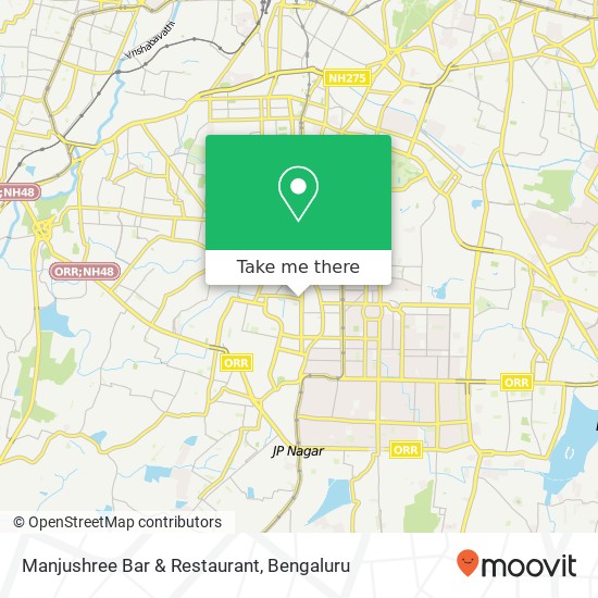 Manjushree Bar & Restaurant, 14th Cross Road Bengaluru 560070 KA map