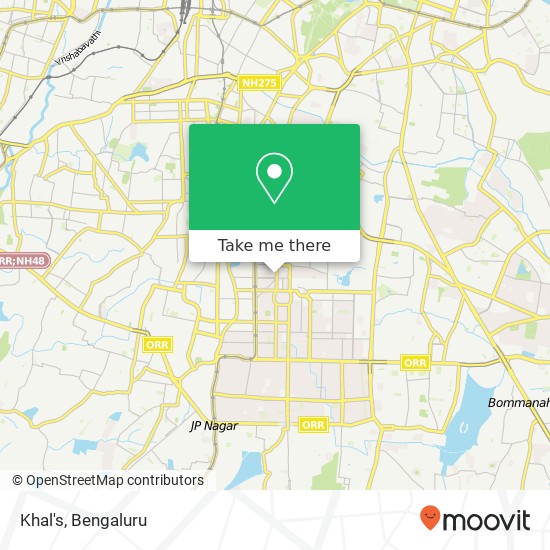 Khal's, 8th A Main Road Bengaluru 560011 KA map