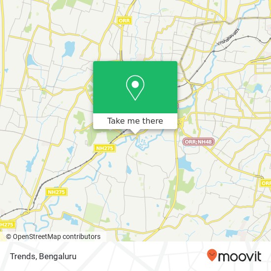 Trends, Bengaluru 560039 KA map