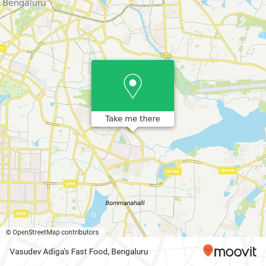Vasudev Adiga's Fast Food, 80 Feet Main Road Bengaluru 560034 KA map