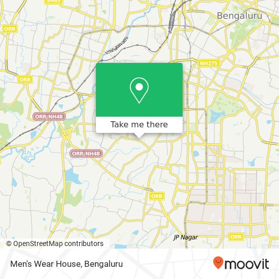 Men's Wear House, 10th Cross Road Bengaluru 560050 KA map