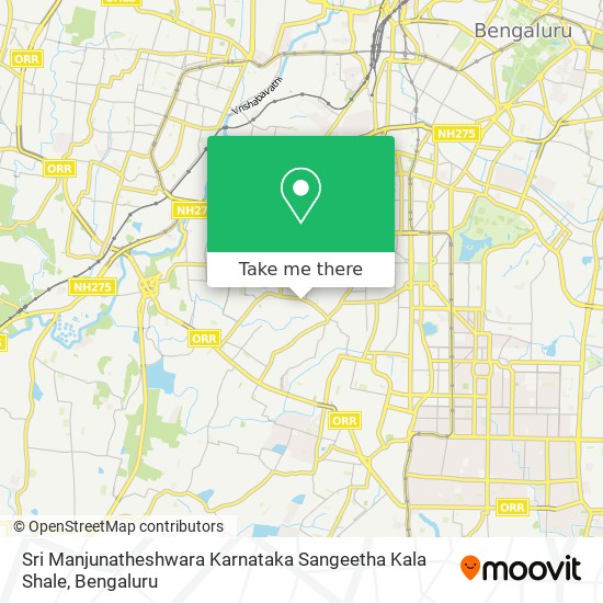 Sri Manjunatheshwara Karnataka Sangeetha Kala Shale map