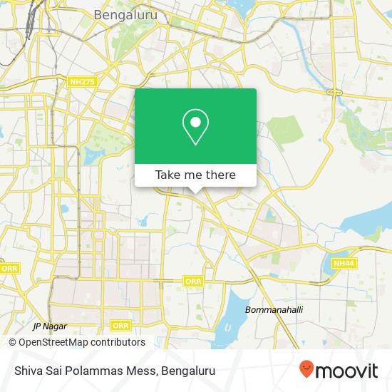 Shiva Sai Polammas Mess, 2nd Cross Road Bengaluru 560030 KA map