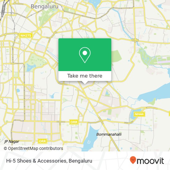 Hi-5 Shoes & Accessories, 1st Main Road Bengaluru 560095 KA map