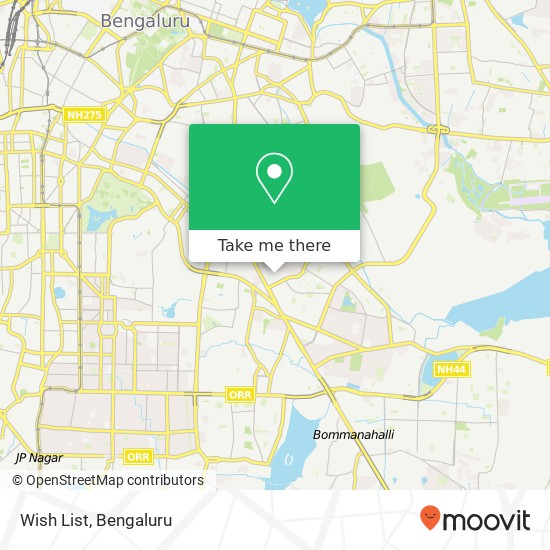 Wish List, 1st Main Road Bengaluru 560095 KA map