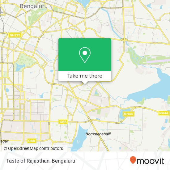 Taste of Rajasthan, 17th E Main Road Bengaluru 560095 KA map