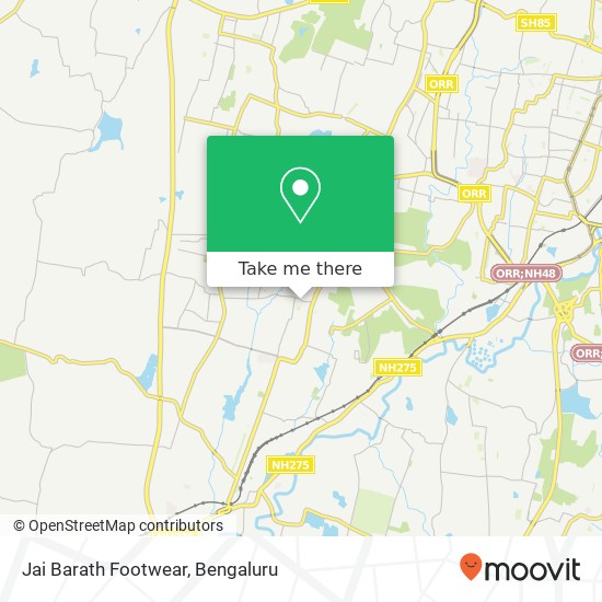 Jai Barath Footwear, Bhuvaneshwari Main Road Bengaluru 560060 KA map