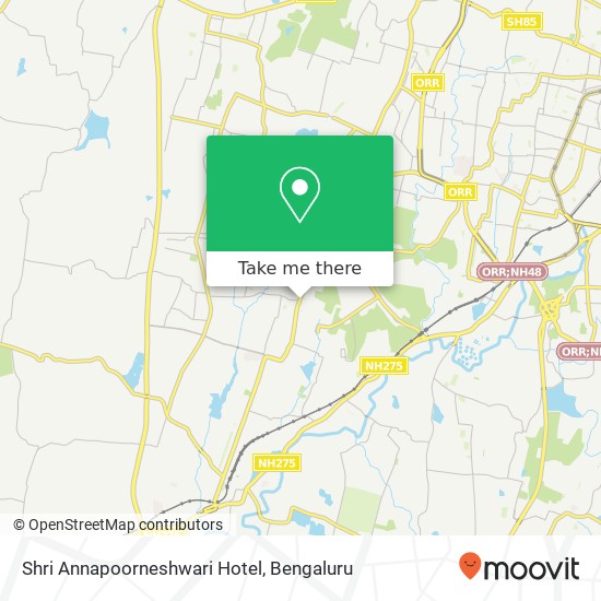 Shri Annapoorneshwari Hotel, Outer Ring Road Bengaluru KA map