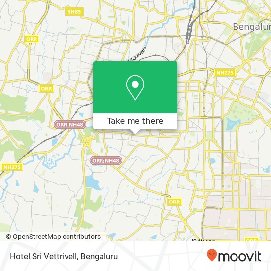 Hotel Sri Vettrivell, Sri Kumara Swamy Temple Road Bengaluru 560026 KA map