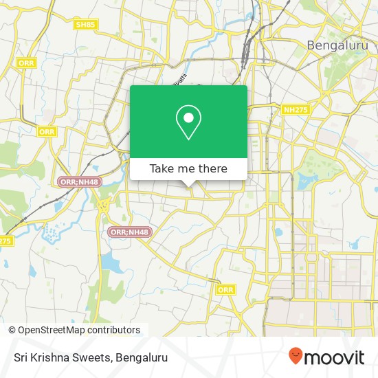 Sri Krishna Sweets, Sri Ramanjaneya Road Bengaluru 560050 KA map