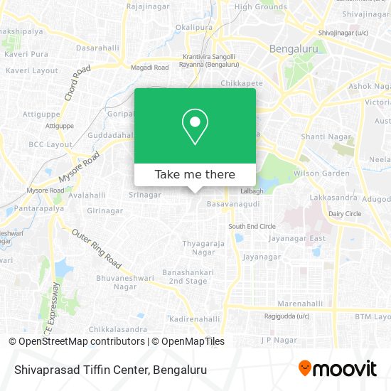 Shivaprasad Tiffin Center map