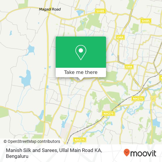 Manish Silk and Sarees, Ullal Main Road KA map