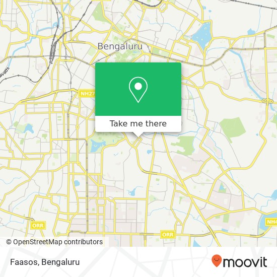 Faasos, Someshwara Nagar Main Road Bengaluru 560027 KA map