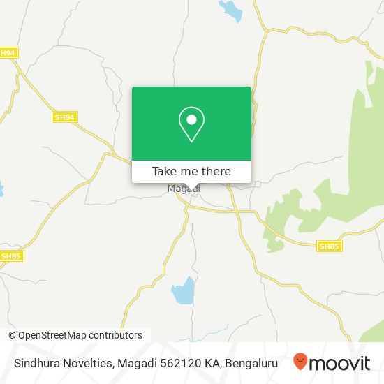 Sindhura Novelties, Magadi 562120 KA map