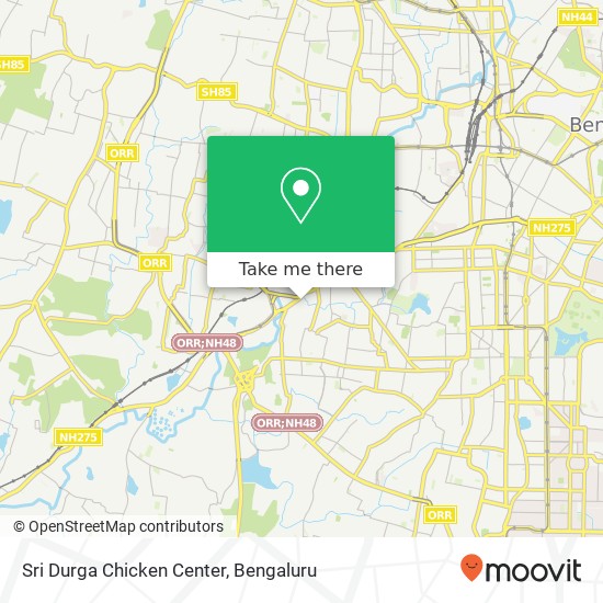 Sri Durga Chicken Center, A Cross Road Bengaluru KA map