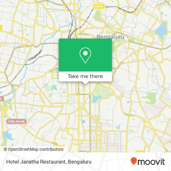 Hotel Janatha Restaurant, Diagonal Road Bengaluru 560004 KA map