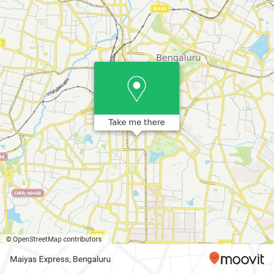 Maiyas Express, Diagonal Road Bengaluru 560004 KA map