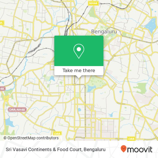 Sri Vasavi Continents & Food Court, Diagonal Road Bengaluru 560004 KA map