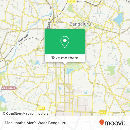 Manjunatha Men's Wear, Susheela Road Bengaluru 560004 KA map