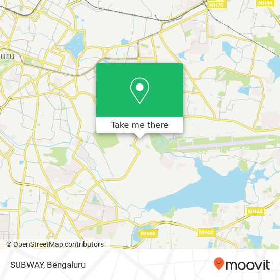 SUBWAY, Embassy Golf Links Road Bengaluru 560071 KA map