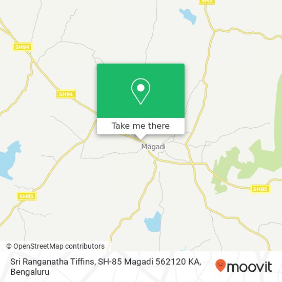 Sri Ranganatha Tiffins, SH-85 Magadi 562120 KA map