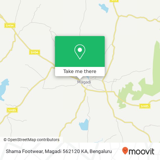 Shama Footwear, Magadi 562120 KA map