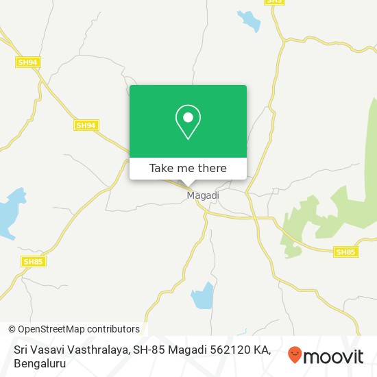 Sri Vasavi Vasthralaya, SH-85 Magadi 562120 KA map