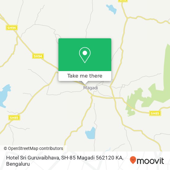 Hotel Sri Guruvaibhava, SH-85 Magadi 562120 KA map