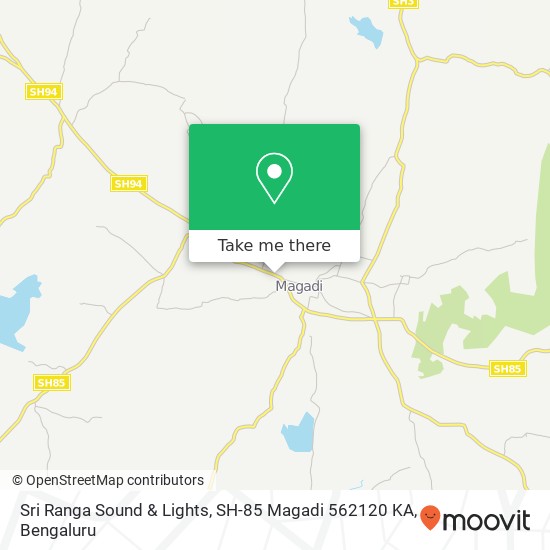 Sri Ranga Sound & Lights, SH-85 Magadi 562120 KA map