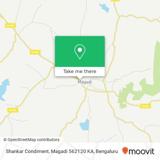 Shankar Condiment, Magadi 562120 KA map