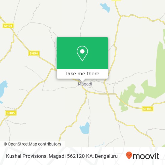 Kushal Provisions, Magadi 562120 KA map