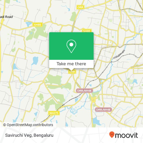 Saviruchi Veg, Service Road Bengaluru 560072 KA map