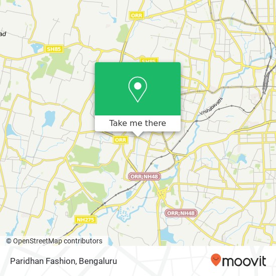 Paridhan Fashion, 14th Main Road Bengaluru KA map