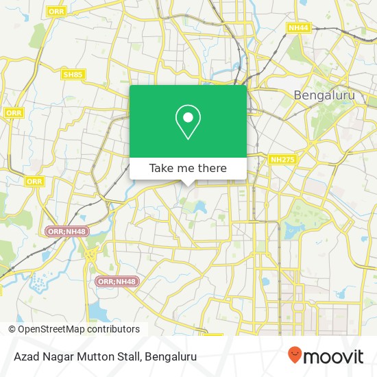 Azad Nagar Mutton Stall, 6th Cross Road Bengaluru 560018 KA map