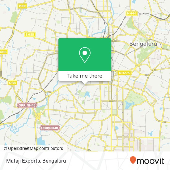 Mataji Exports, 3rd Cross Road Bengaluru 560018 KA map
