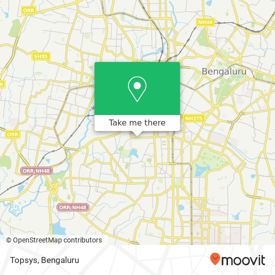Topsys, Puttanna Chetty Road Bengaluru 560018 KA map