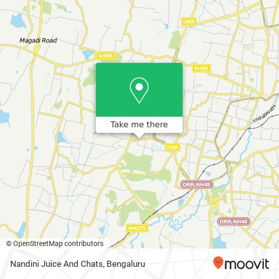 Nandini Juice And Chats, Malathalli Road Bengaluru KA map