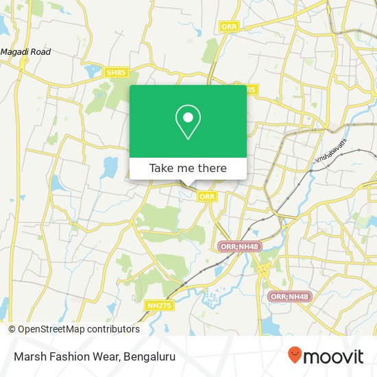 Marsh Fashion Wear, Service Road Bengaluru KA map