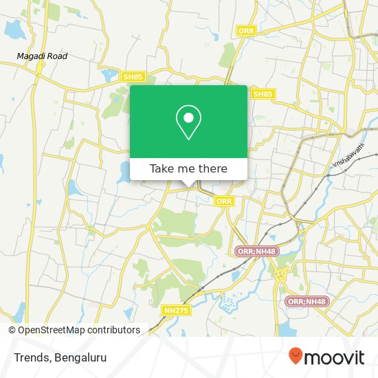 Trends, Malathalli Road Bengaluru KA map