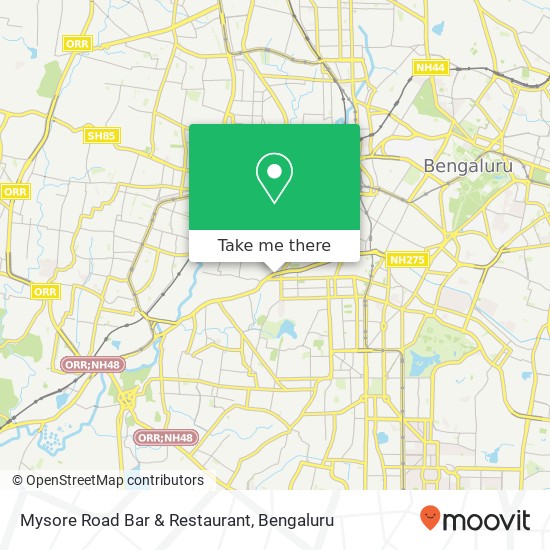 Mysore Road Bar & Restaurant, Mysore Road Bengaluru 560018 KA map