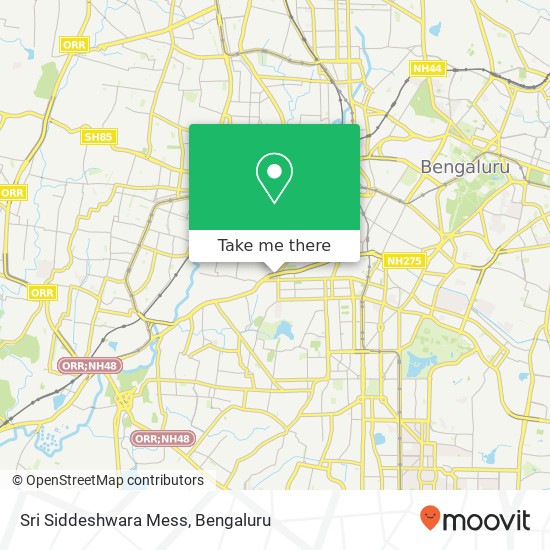 Sri Siddeshwara Mess, Mysore Road Bengaluru 560018 KA map