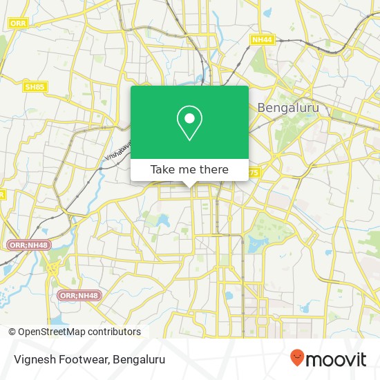 Vignesh Footwear, 2nd Main 3rd Cross Road Bengaluru 560018 KA map