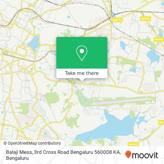 Balaji Mess, 3rd Cross Road Bengaluru 560008 KA map
