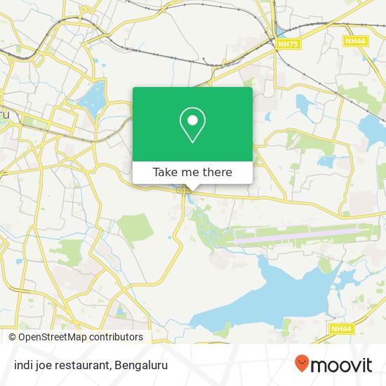 indi joe restaurant, Hal Airport Road Bengaluru 560008 KA map