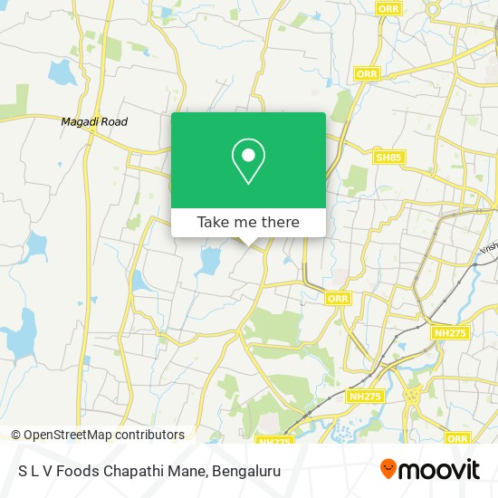 S L V Foods Chapathi Mane map