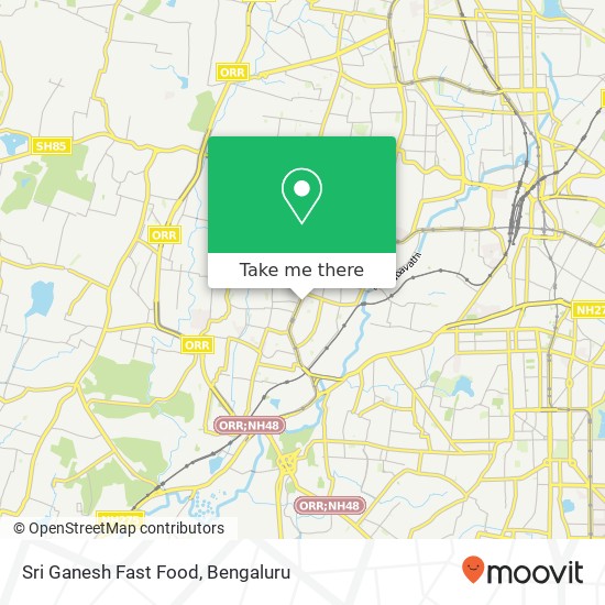 Sri Ganesh Fast Food, Service Road Bengaluru 560104 KA map